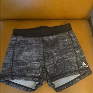 Women’s Adidas Black and Gray Performance Shorts